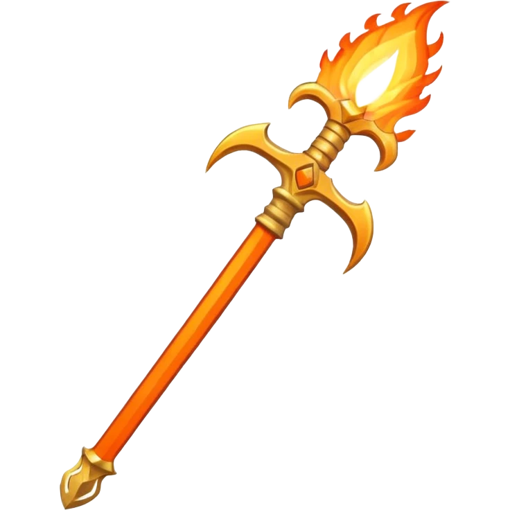 fire sword striking down emoji