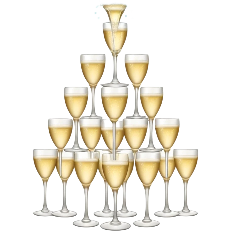 champagne tower emoji