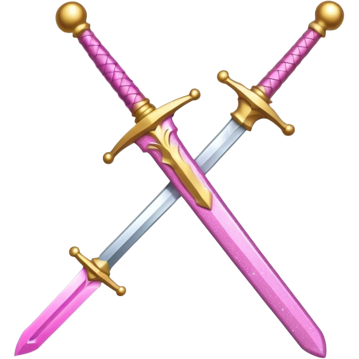 Glitter Sword Pink emoji