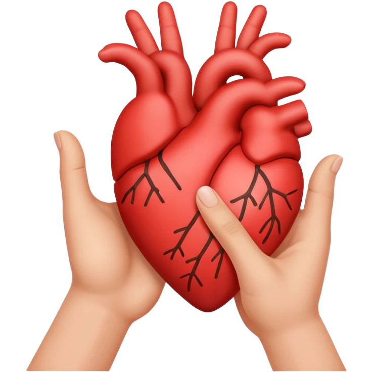 a heart made with fingers emoji