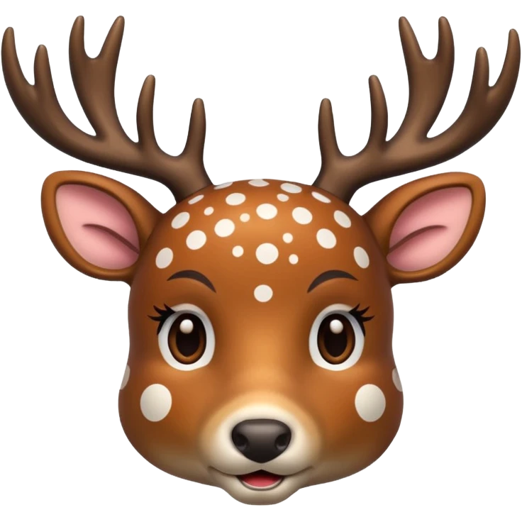 polka dot deer emoji