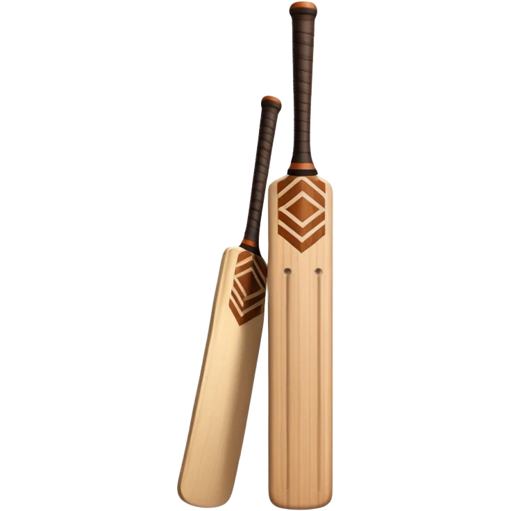 Cricket bat emoji