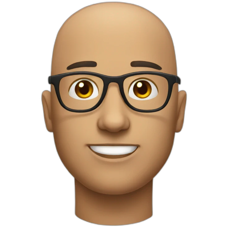 bald guy glasses frontend emoji