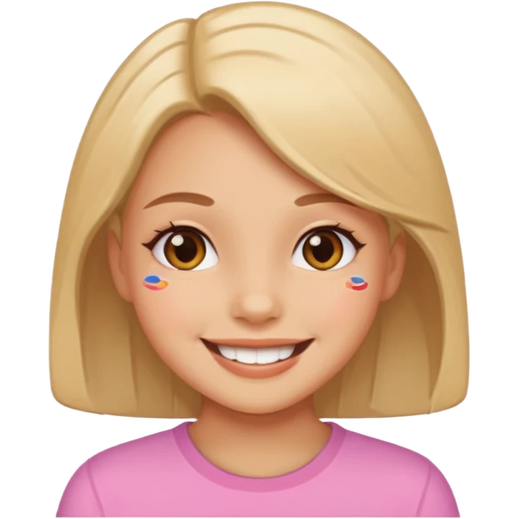 Stikers of a girl cute emoji