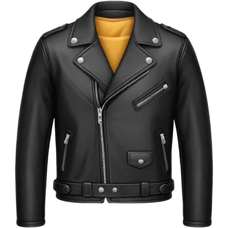 leather black  jacket emoji