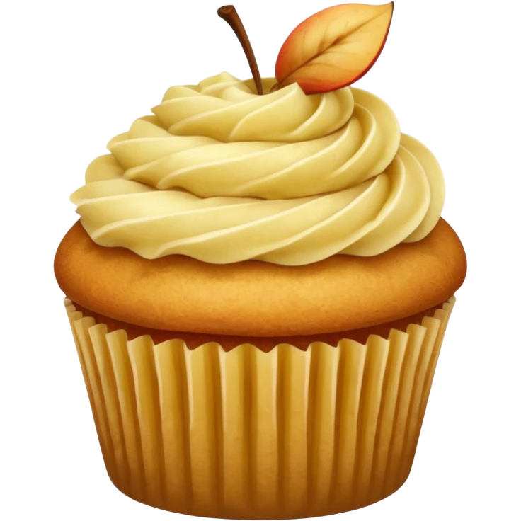 Apple filling cupcake with apples  emoji