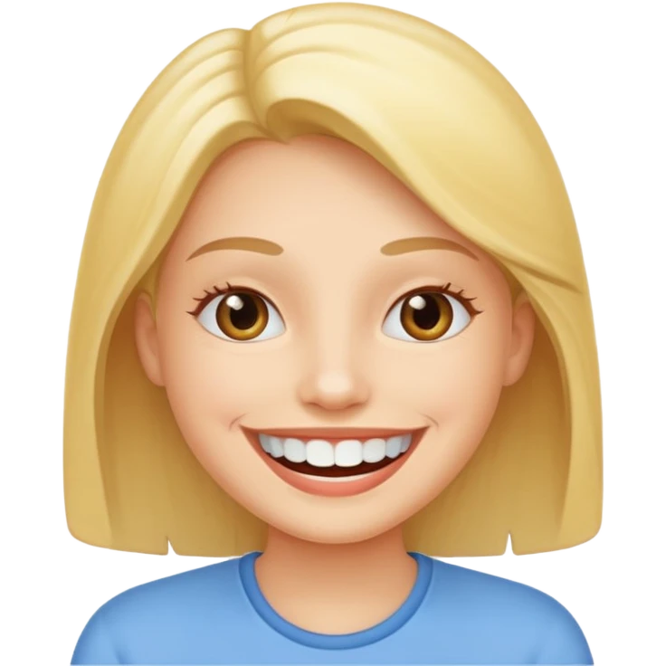 Здоровая улыбка emoji