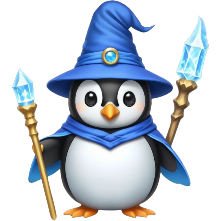 Penguin Wizard emoji
