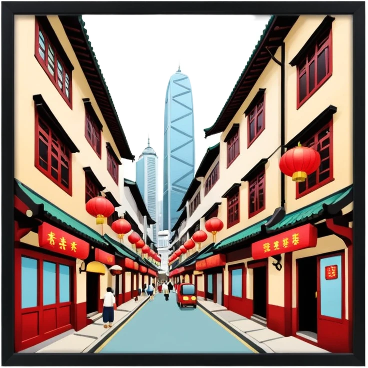 香港老街 emoji