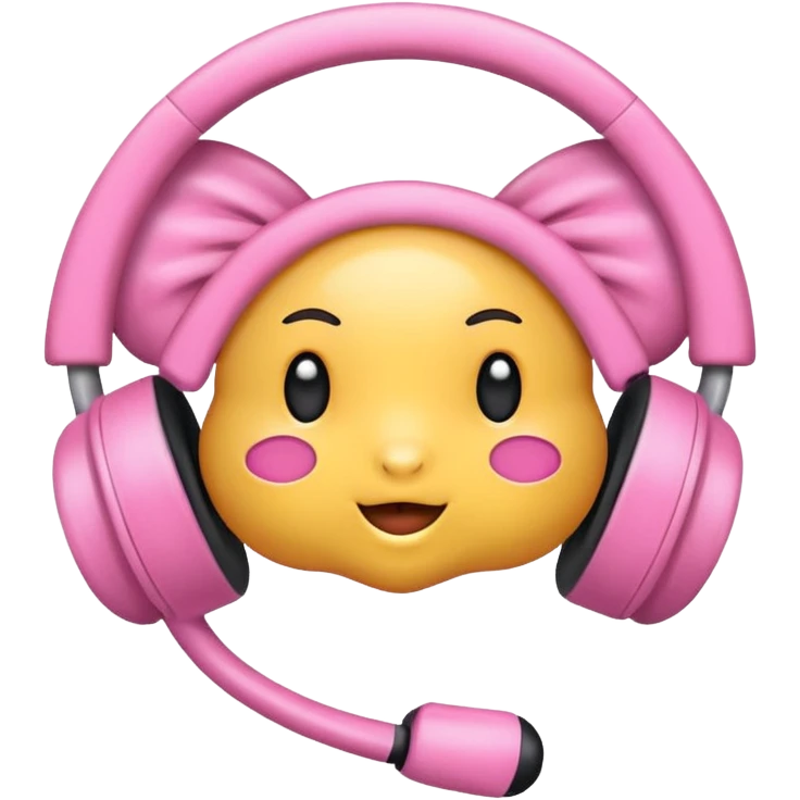 Eu quero um fone de ouvido com laço  emoji