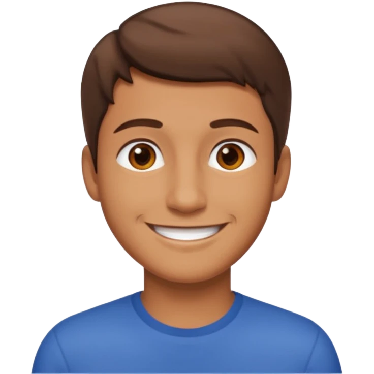 Man flashing emoji