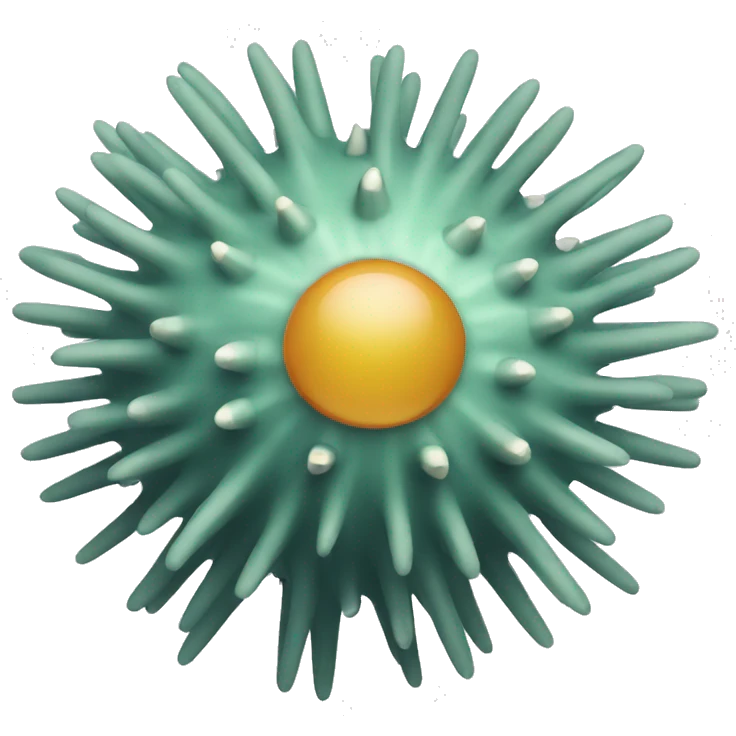 A sea urchin pictogram emoji