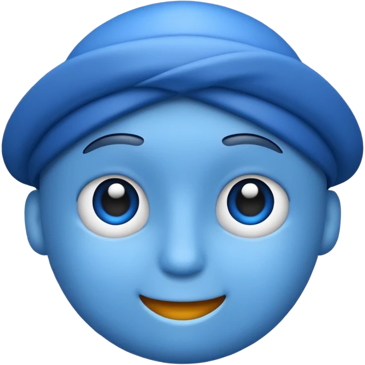 Blue  emoji
