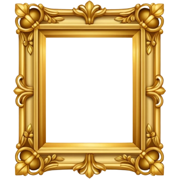 ornate gold picture frame emoji