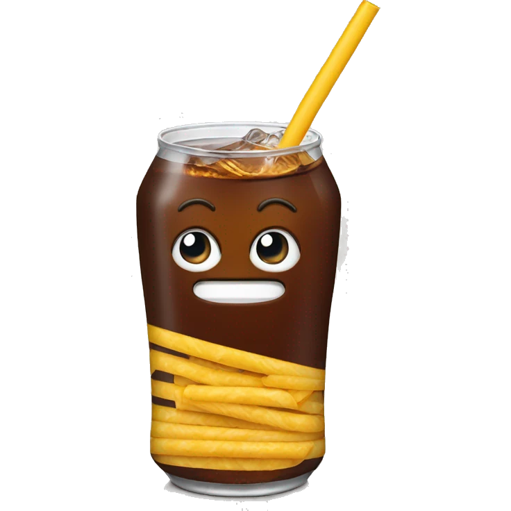 diet cola with straw emoji
