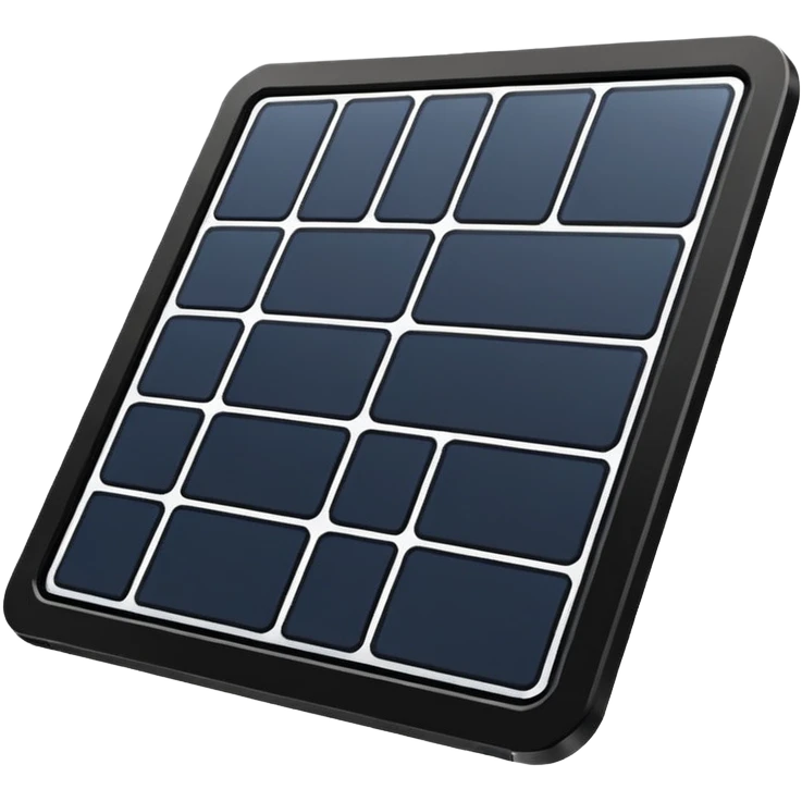2d solar panel lines emoji
