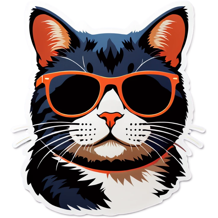 Cat with sunglasses emoji