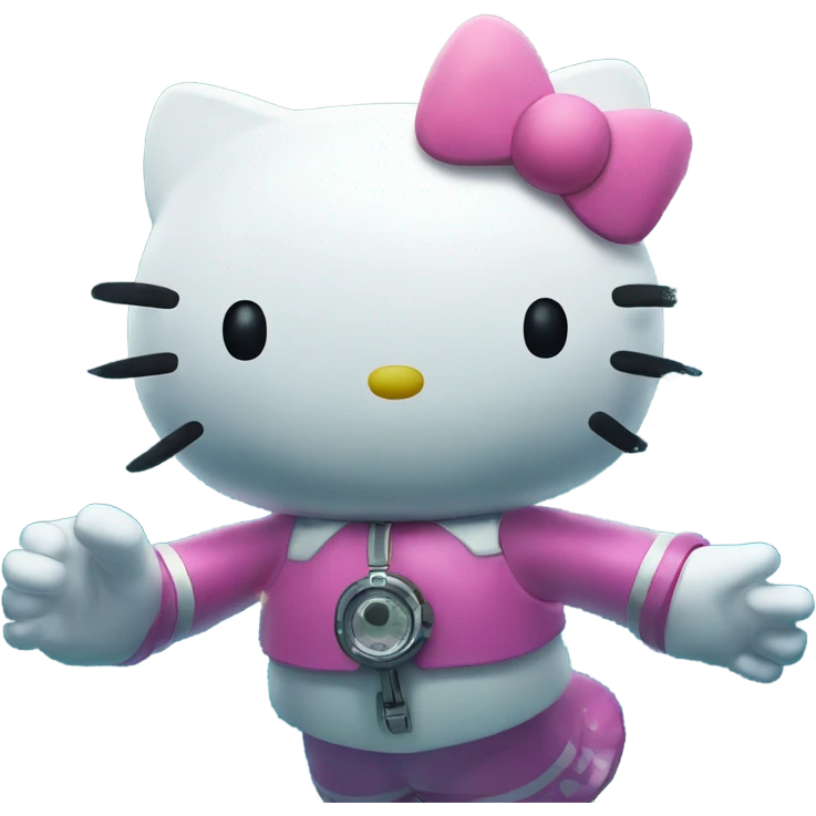 Hello kitty underwater emoji