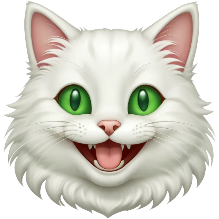 Кот смеётся emoji