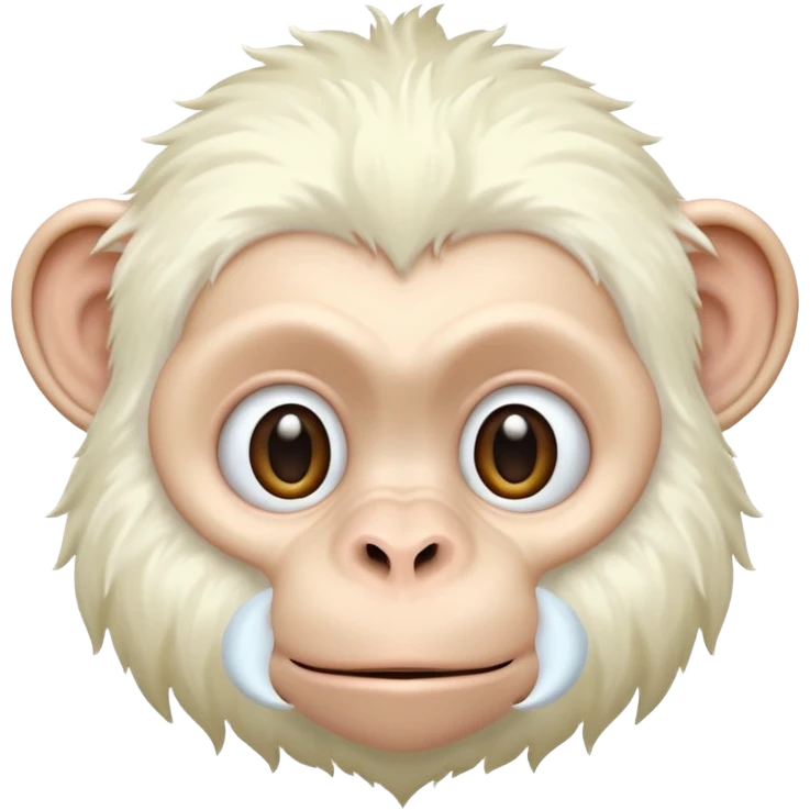 Albino monkey emoji