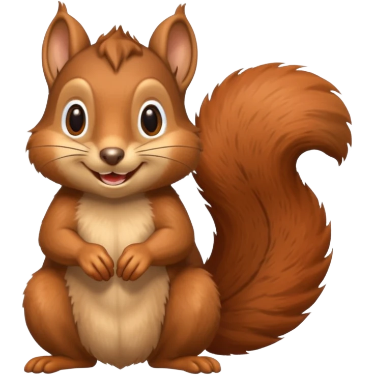 Smiling squirrel emoji