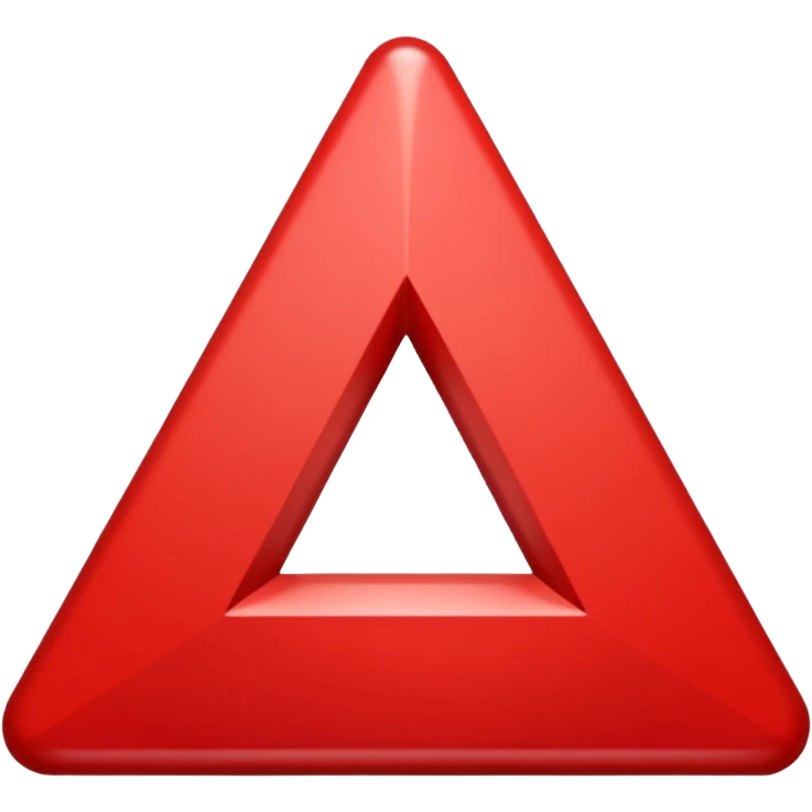 a red downward triangle emoji