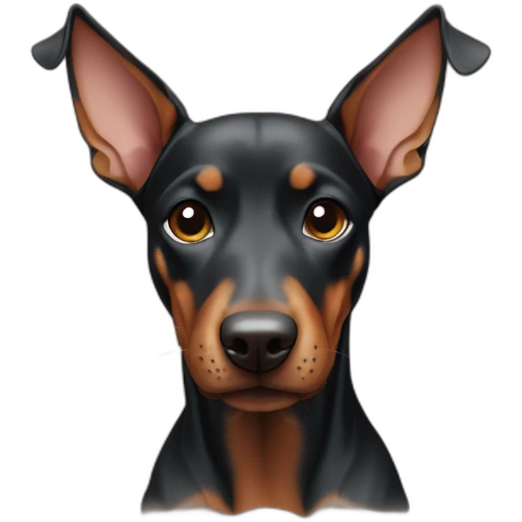 mini doberman emoji