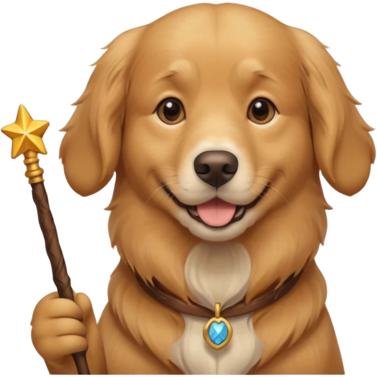 dog with a wand emoji