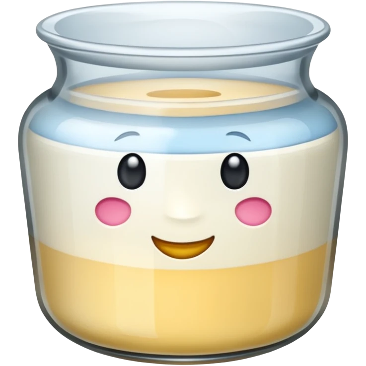 pot de yaourt en verre emoji