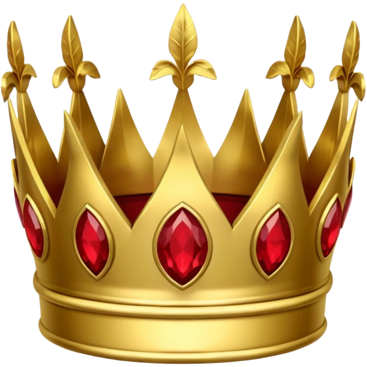 Gold laurel crown with crimson core. emoji