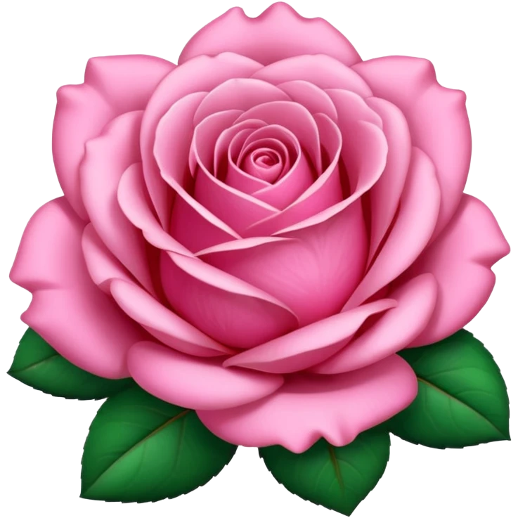 Pink rose emoji