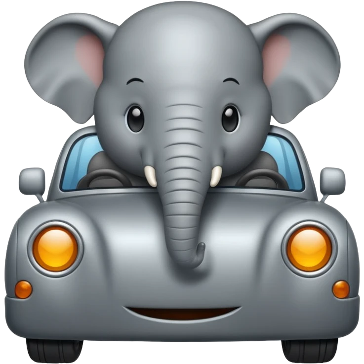 Elephant car emoji