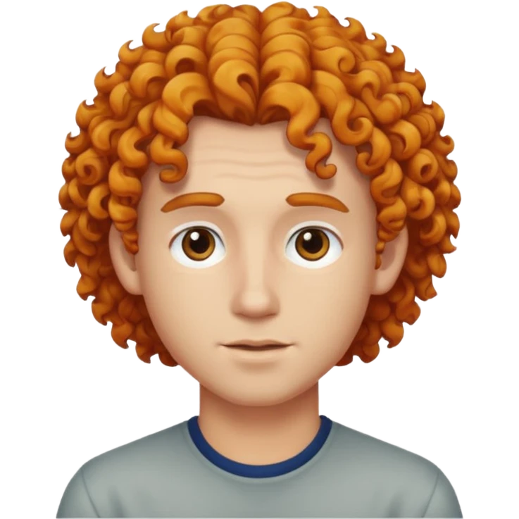 curly dyed haired man emoji