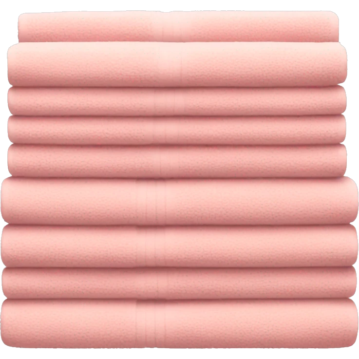 Light pink stacked towels emoji