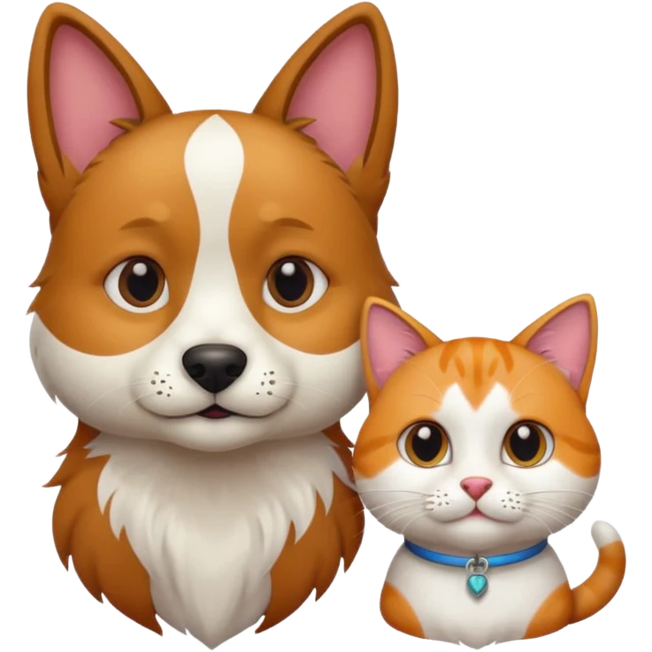 کبک و قرقاول و بلدرچین و مرغ و خروس و سگ و گربه  emoji
