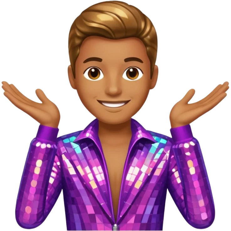 Disco, happy emoji