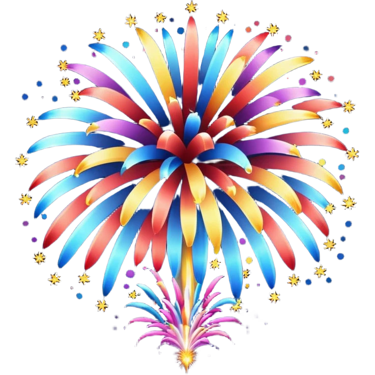 fireworks before explosion emoji