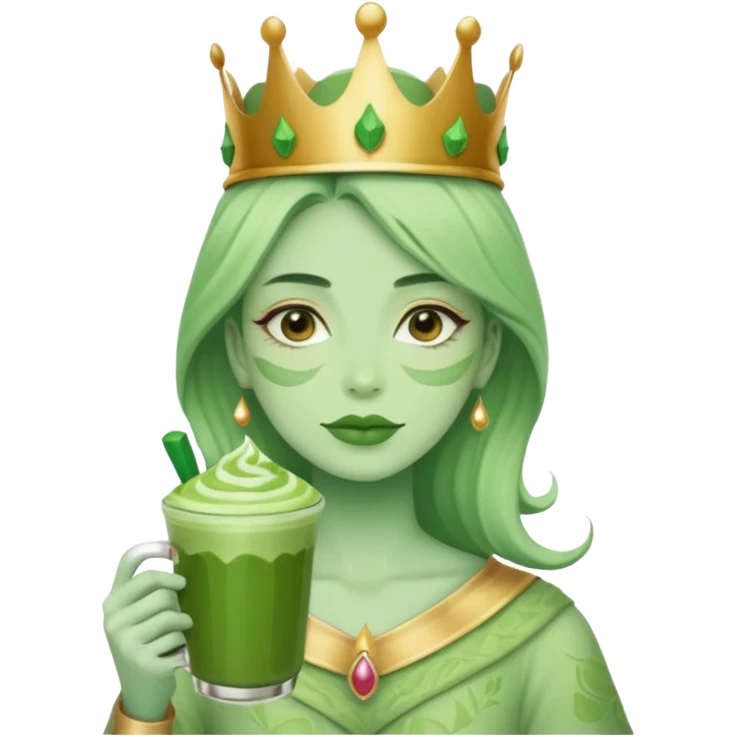 i want an emoji for a matcha queen emoji