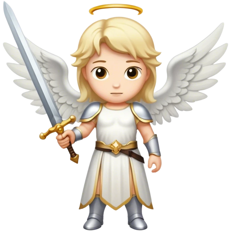 Angel with a sword emoji