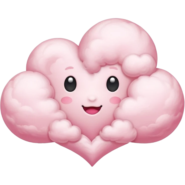 pink heart cloud emoji