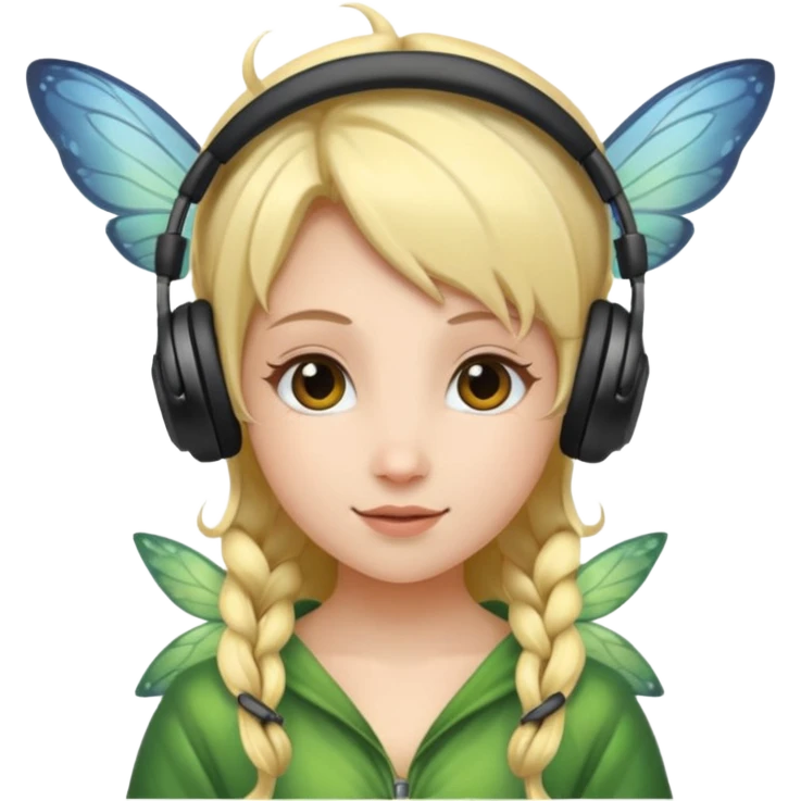 fairy headpones emoji