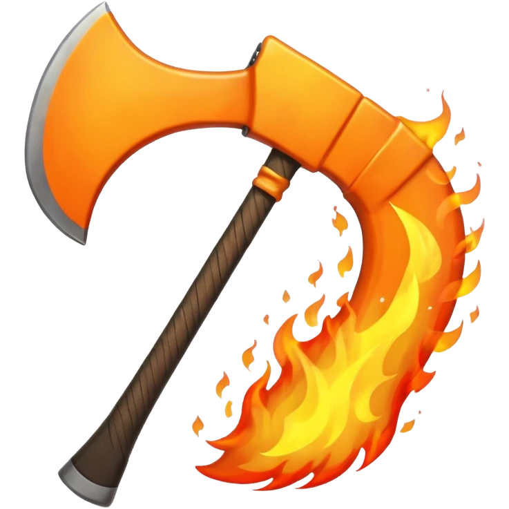 axe on fire emoji