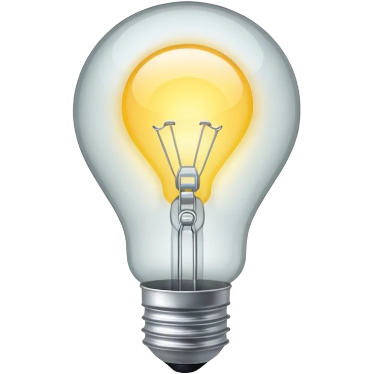 white light bulb emoji