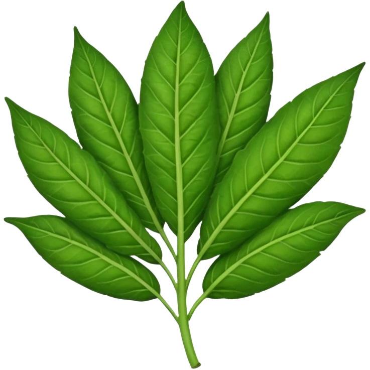 Tobacco leaf emoji