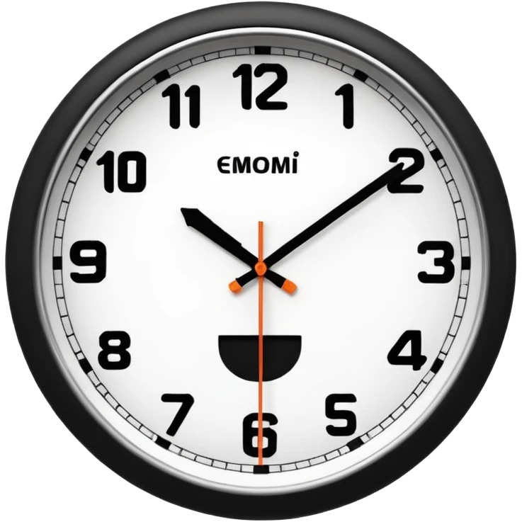 wall clock showing 8 am emoji