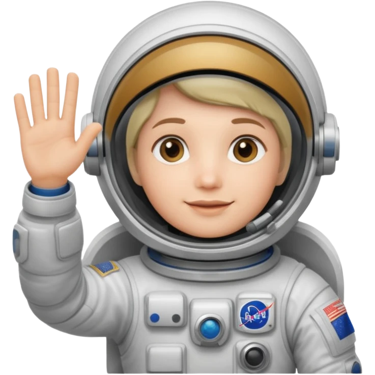 astronaut waving emoji