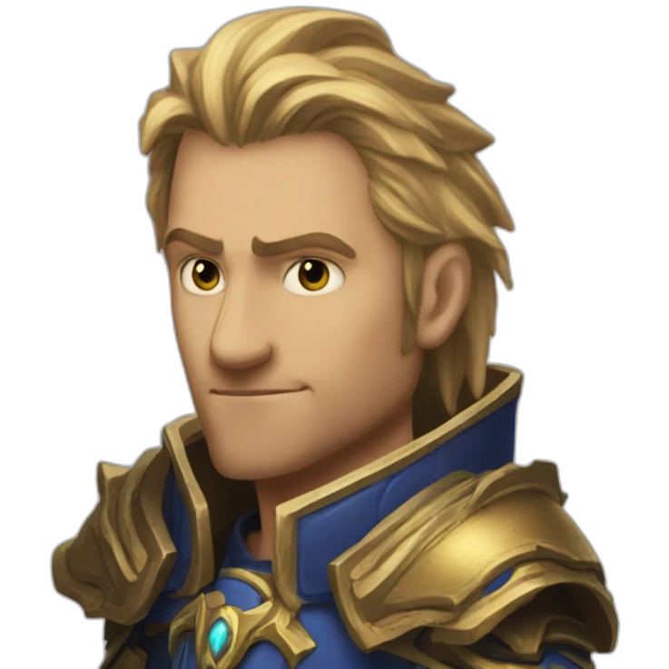 Anduin Wyrnn from Warcraft emoji
