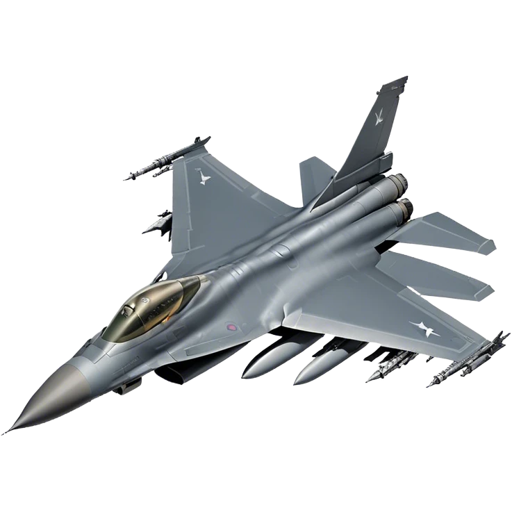 F-16 Fighting Falcon - General Dynamics (Stealth grey) emoji