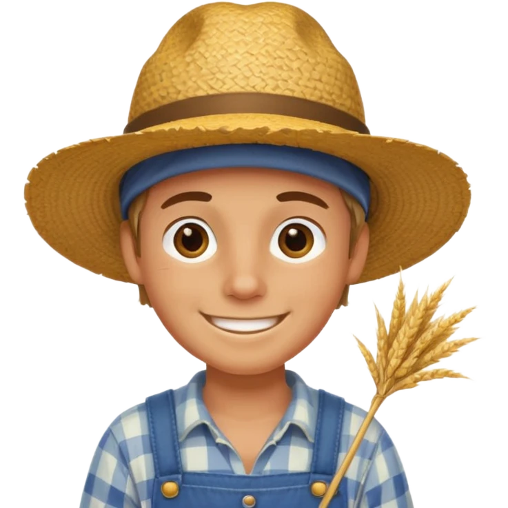 boy farmer,  emoji