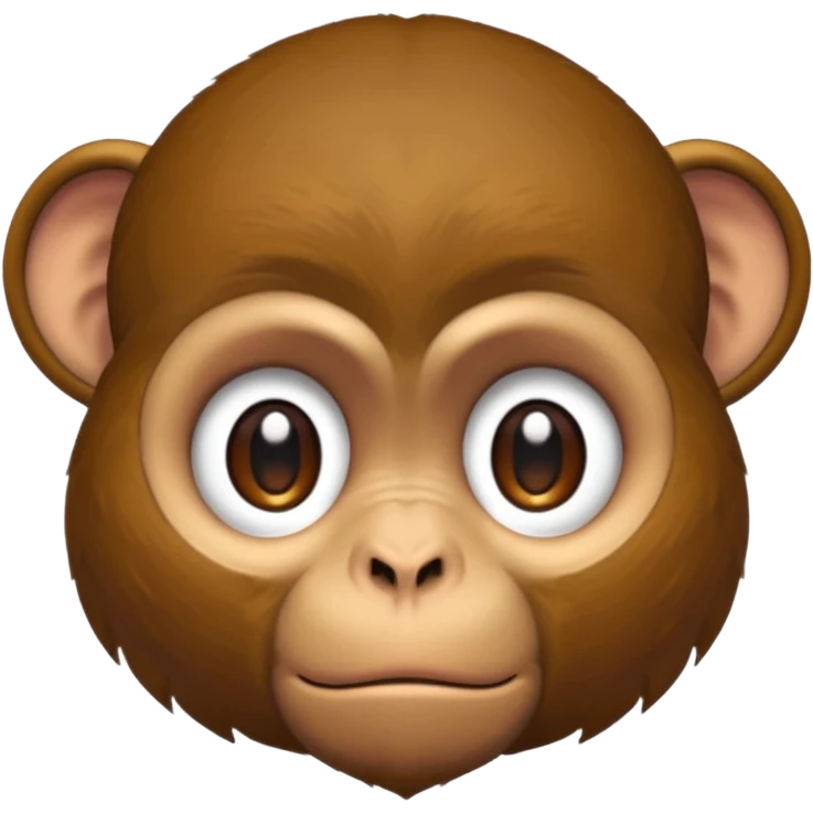 monkey looking down, sad emoji